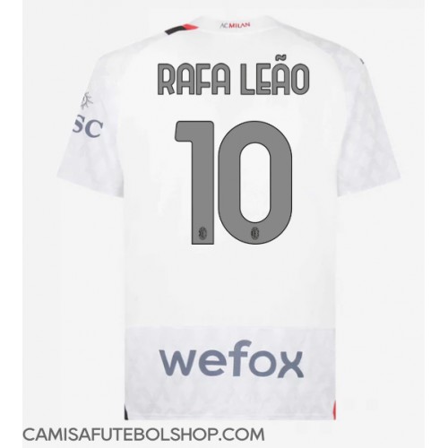 Camisa de time de futebol AC Milan Rafael Leao #10 Replicas 2º Equipamento 2023-24 Manga Curta